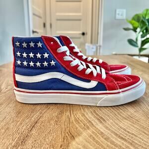Vans | High Top American Flag Studded Stars | Women’s Size 7.5 or Men’s Size 6